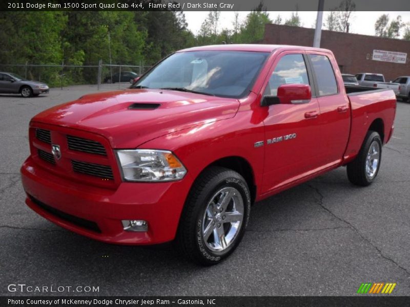 Front 3/4 View of 2011 Ram 1500 Sport Quad Cab 4x4