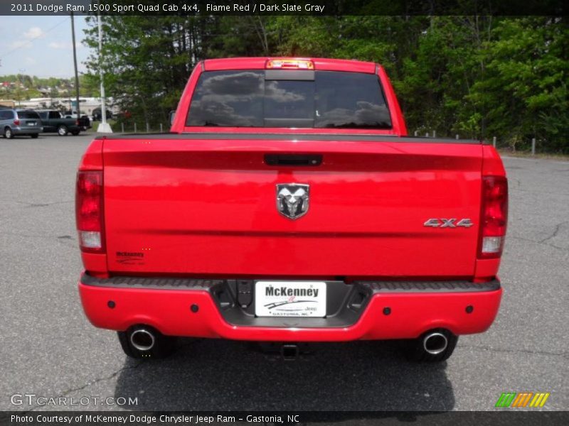 Flame Red / Dark Slate Gray 2011 Dodge Ram 1500 Sport Quad Cab 4x4