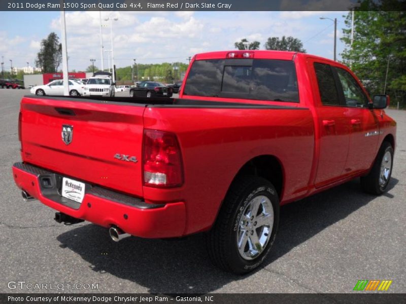 Flame Red / Dark Slate Gray 2011 Dodge Ram 1500 Sport Quad Cab 4x4
