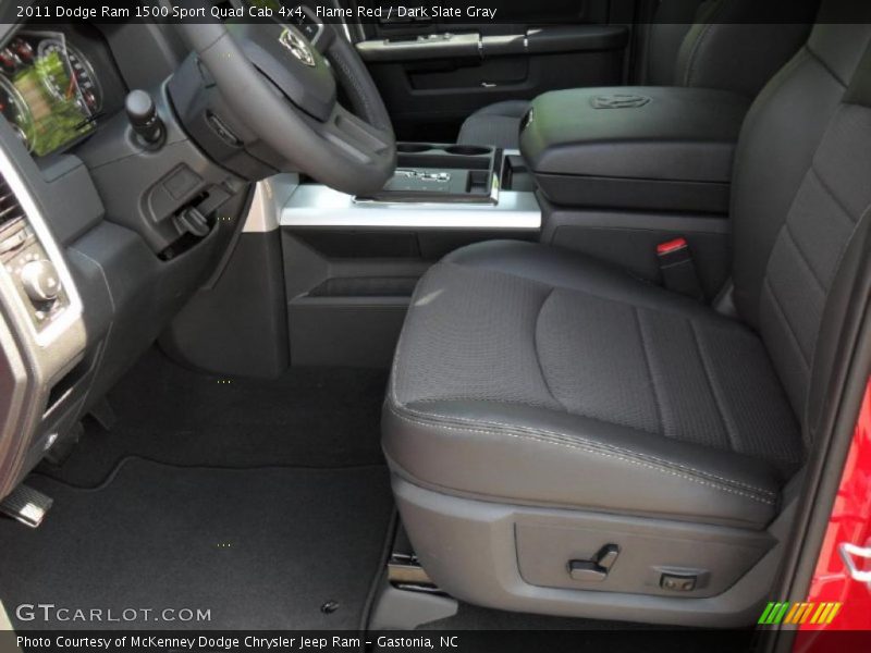 Flame Red / Dark Slate Gray 2011 Dodge Ram 1500 Sport Quad Cab 4x4