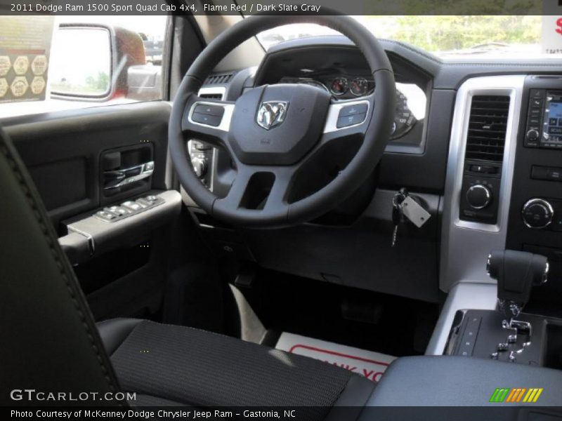 Flame Red / Dark Slate Gray 2011 Dodge Ram 1500 Sport Quad Cab 4x4