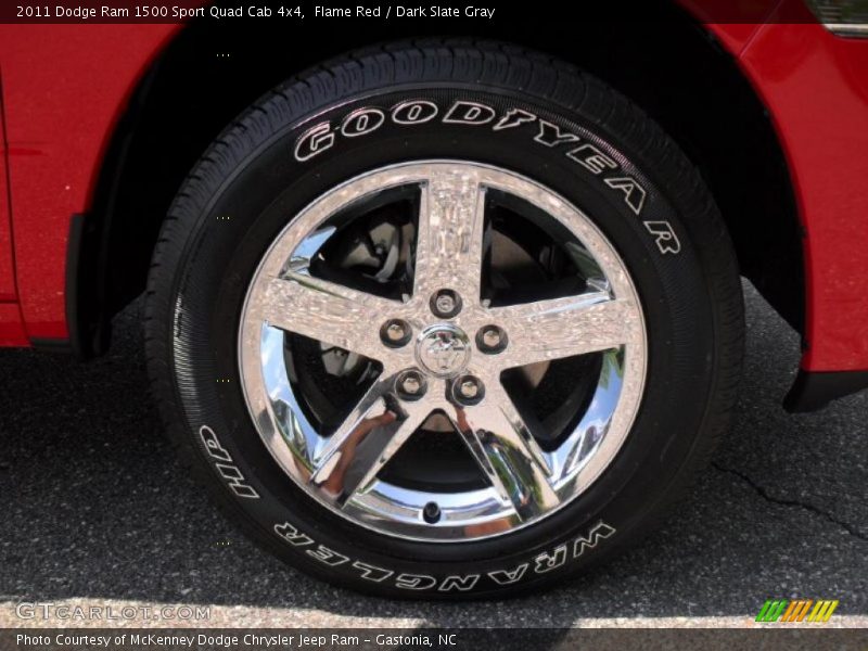Flame Red / Dark Slate Gray 2011 Dodge Ram 1500 Sport Quad Cab 4x4