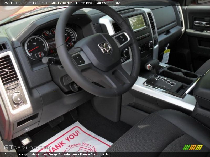 Flame Red / Dark Slate Gray 2011 Dodge Ram 1500 Sport Quad Cab 4x4
