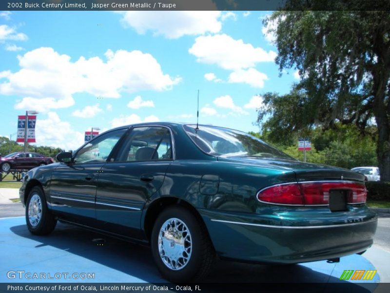 Jasper Green Metallic / Taupe 2002 Buick Century Limited