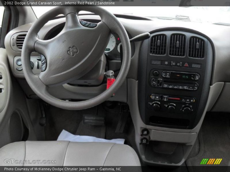 Inferno Red Pearl / Sandstone 2002 Dodge Grand Caravan Sport