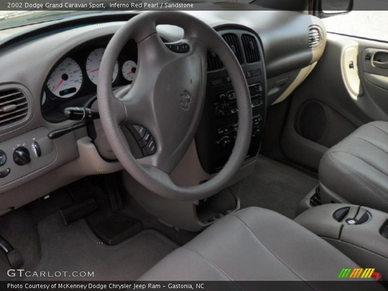 Inferno Red Pearl / Sandstone 2002 Dodge Grand Caravan Sport