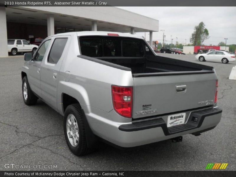 Alabaster Silver Metallic / Gray 2010 Honda Ridgeline RTS