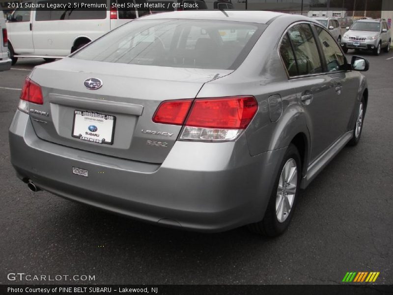 Steel Silver Metallic / Off-Black 2011 Subaru Legacy 2.5i Premium