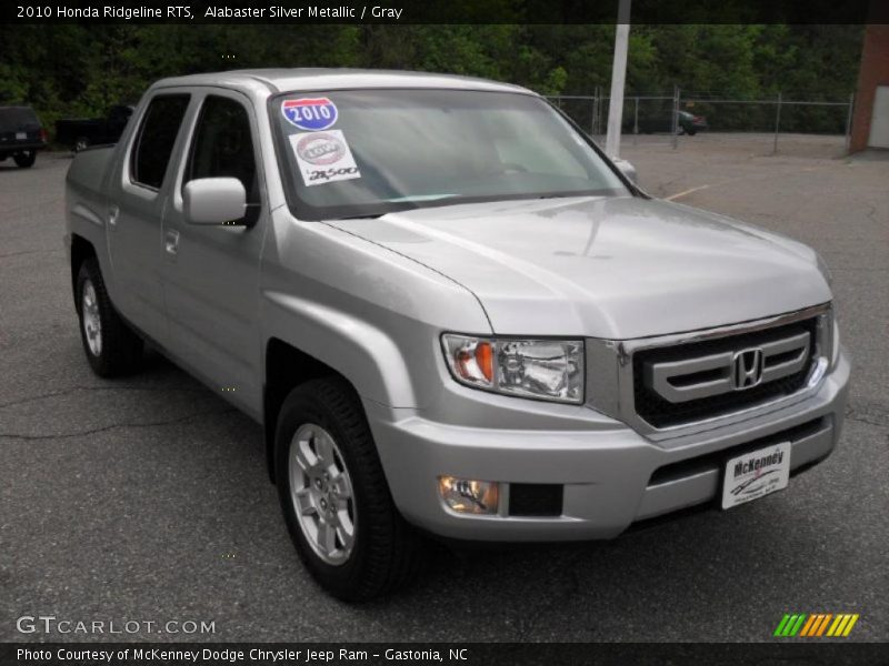 Alabaster Silver Metallic / Gray 2010 Honda Ridgeline RTS