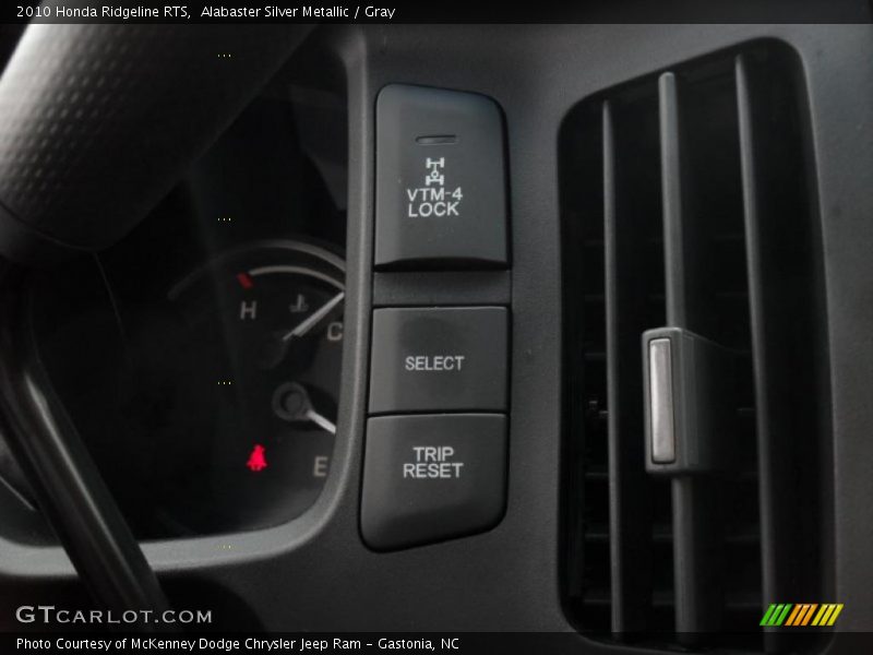 Alabaster Silver Metallic / Gray 2010 Honda Ridgeline RTS