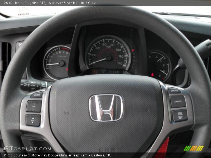 Alabaster Silver Metallic / Gray 2010 Honda Ridgeline RTS