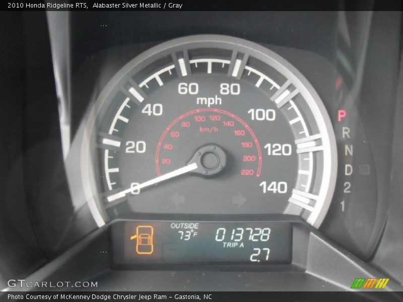 Alabaster Silver Metallic / Gray 2010 Honda Ridgeline RTS