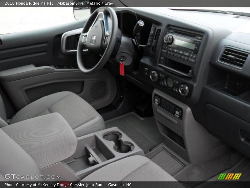 Alabaster Silver Metallic / Gray 2010 Honda Ridgeline RTS