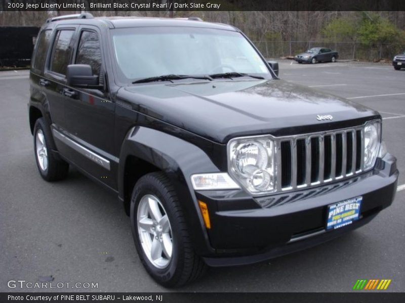 Brilliant Black Crystal Pearl / Dark Slate Gray 2009 Jeep Liberty Limited