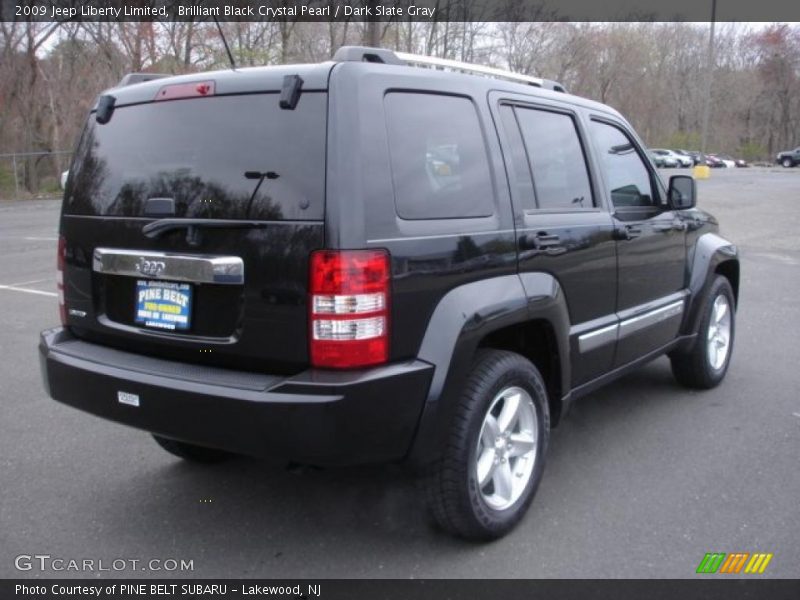 Brilliant Black Crystal Pearl / Dark Slate Gray 2009 Jeep Liberty Limited