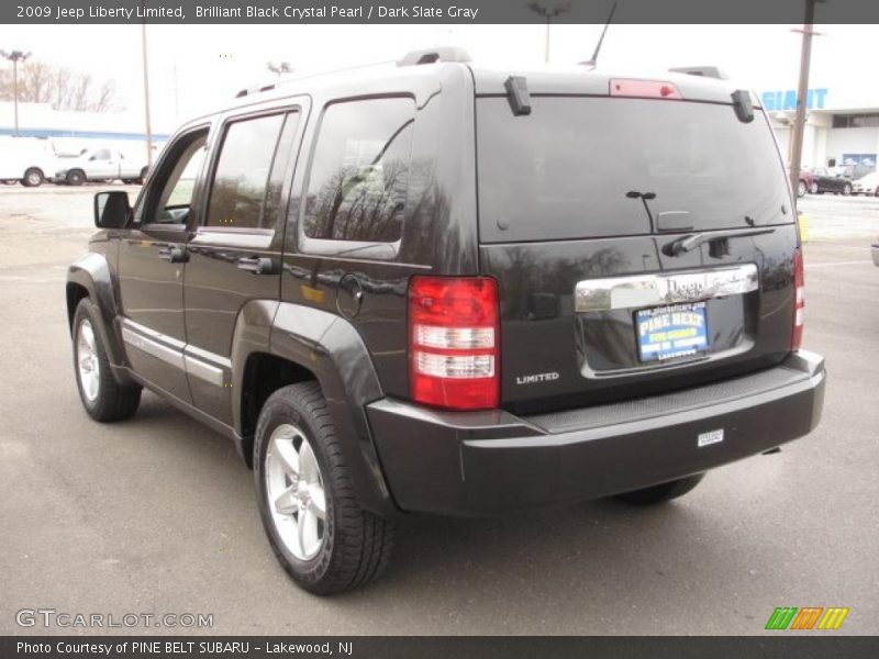 Brilliant Black Crystal Pearl / Dark Slate Gray 2009 Jeep Liberty Limited