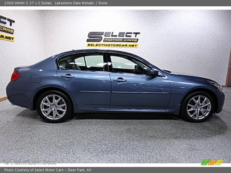 Lakeshore Slate Metallic / Stone 2009 Infiniti G 37 x S Sedan