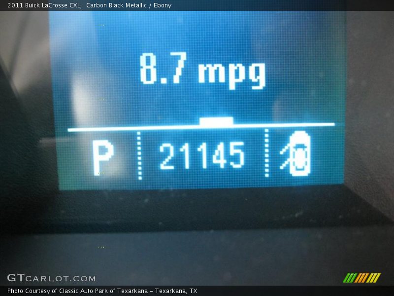 Carbon Black Metallic / Ebony 2011 Buick LaCrosse CXL