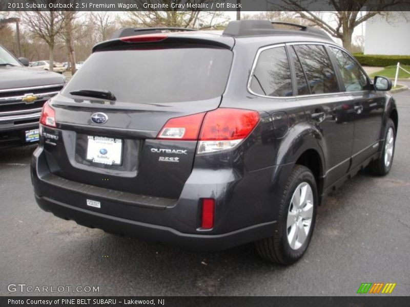 Graphite Gray Metallic / Off Black 2011 Subaru Outback 2.5i Premium Wagon