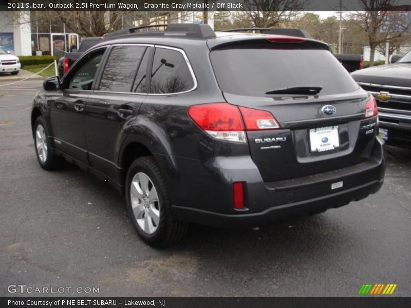 Graphite Gray Metallic / Off Black 2011 Subaru Outback 2.5i Premium Wagon