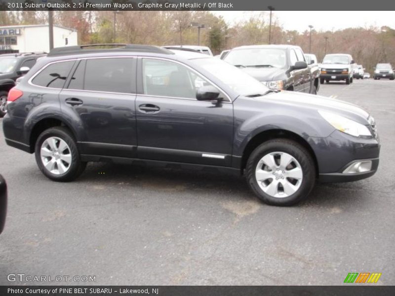 Graphite Gray Metallic / Off Black 2011 Subaru Outback 2.5i Premium Wagon