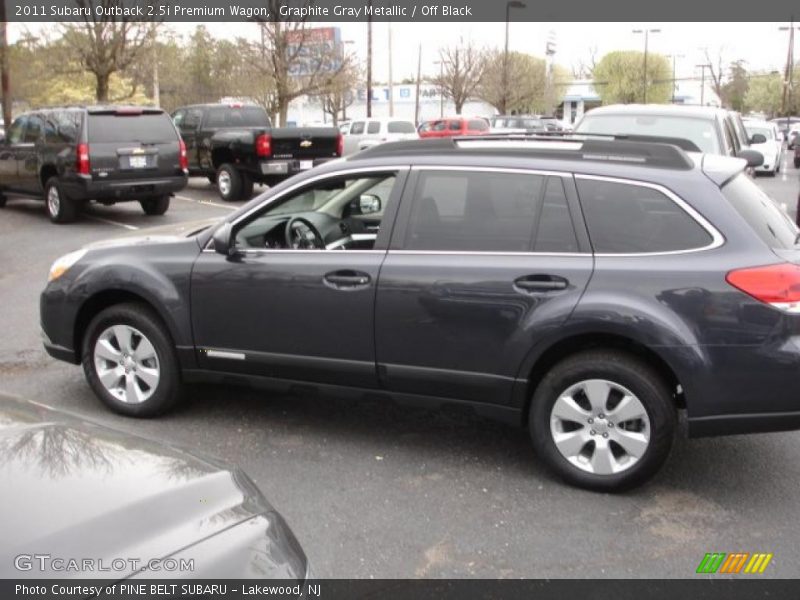 Graphite Gray Metallic / Off Black 2011 Subaru Outback 2.5i Premium Wagon