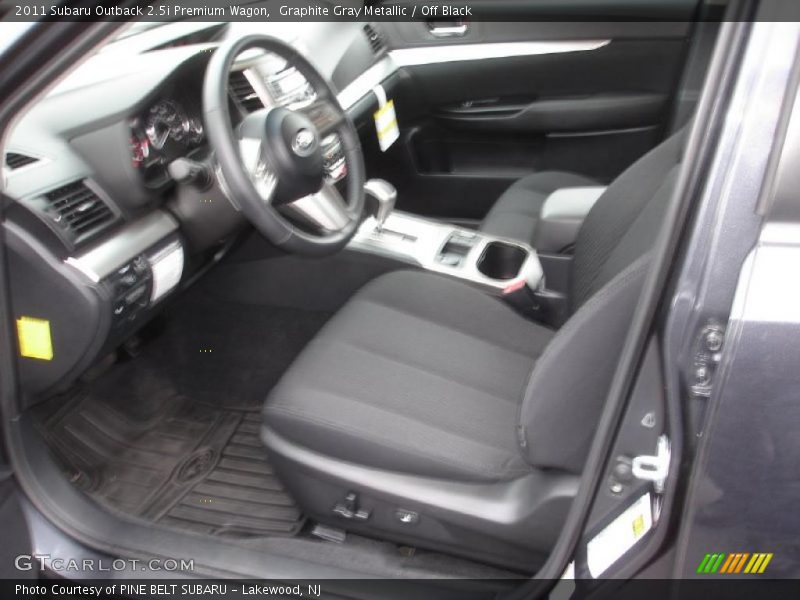 Graphite Gray Metallic / Off Black 2011 Subaru Outback 2.5i Premium Wagon