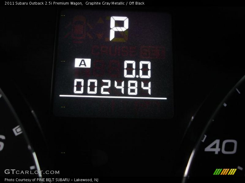 Graphite Gray Metallic / Off Black 2011 Subaru Outback 2.5i Premium Wagon