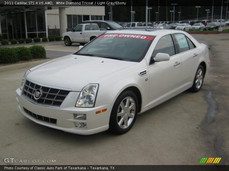 White Diamond Tricoat / Light Gray/Ebony 2011 Cadillac STS 4 V6 AWD