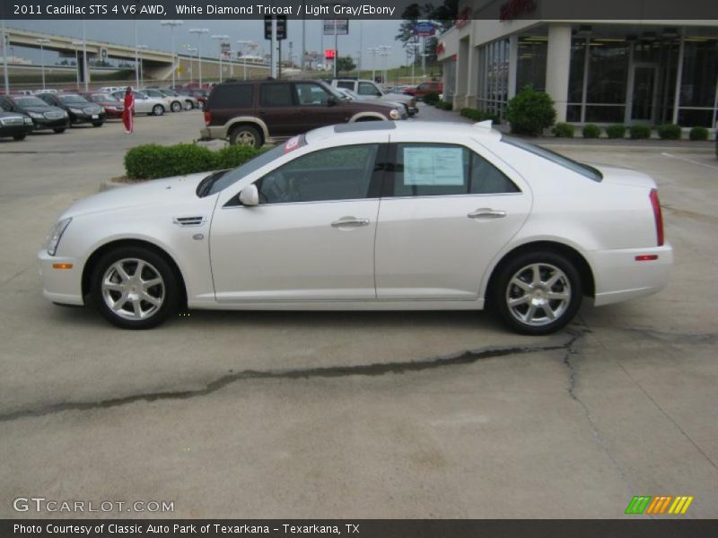 White Diamond Tricoat / Light Gray/Ebony 2011 Cadillac STS 4 V6 AWD
