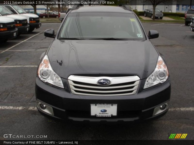 Graphite Gray Metallic / Off Black 2011 Subaru Outback 2.5i Premium Wagon
