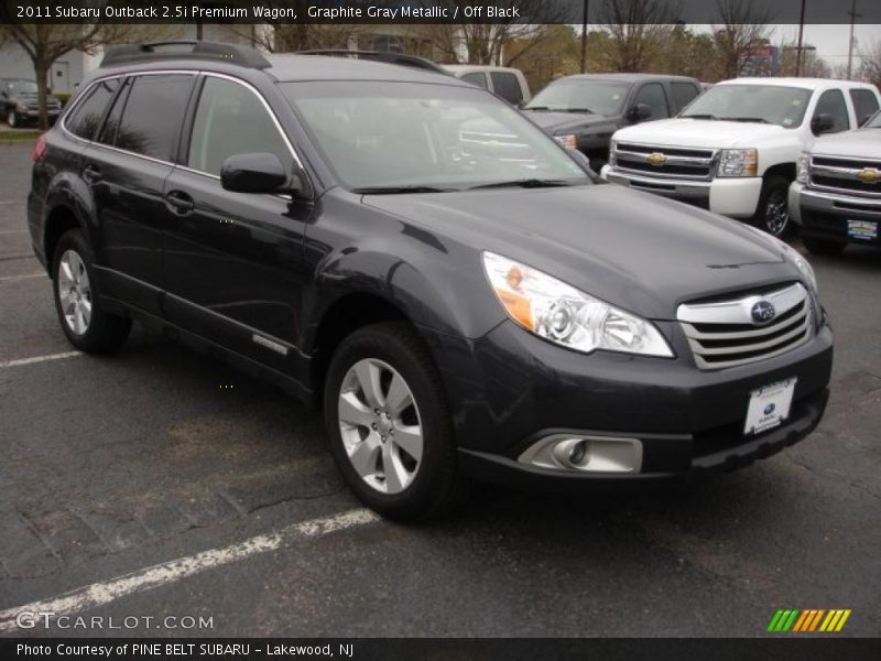 Graphite Gray Metallic / Off Black 2011 Subaru Outback 2.5i Premium Wagon