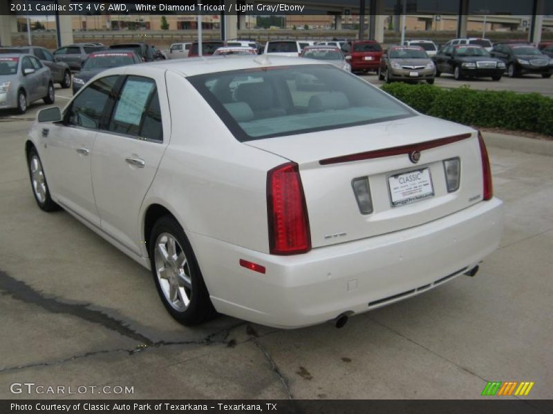 White Diamond Tricoat / Light Gray/Ebony 2011 Cadillac STS 4 V6 AWD