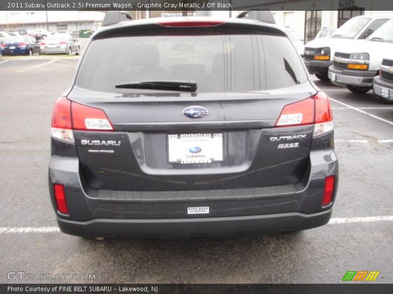 Graphite Gray Metallic / Off Black 2011 Subaru Outback 2.5i Premium Wagon