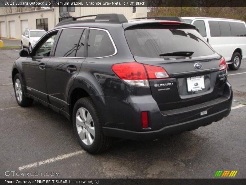 Graphite Gray Metallic / Off Black 2011 Subaru Outback 2.5i Premium Wagon