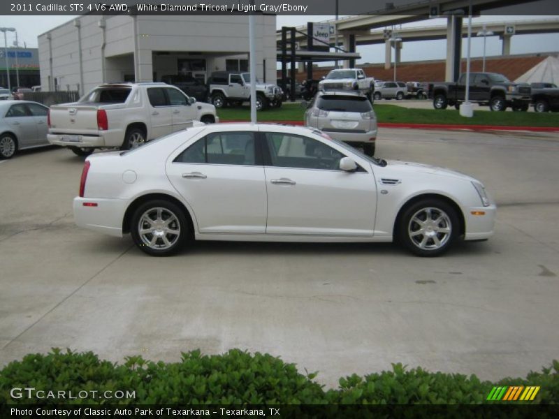 White Diamond Tricoat / Light Gray/Ebony 2011 Cadillac STS 4 V6 AWD