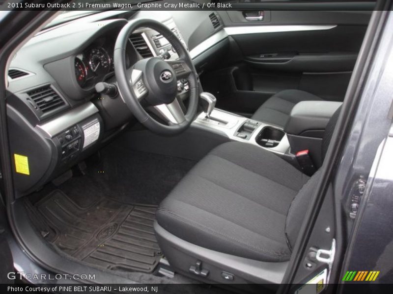  2011 Outback 2.5i Premium Wagon Off Black Interior