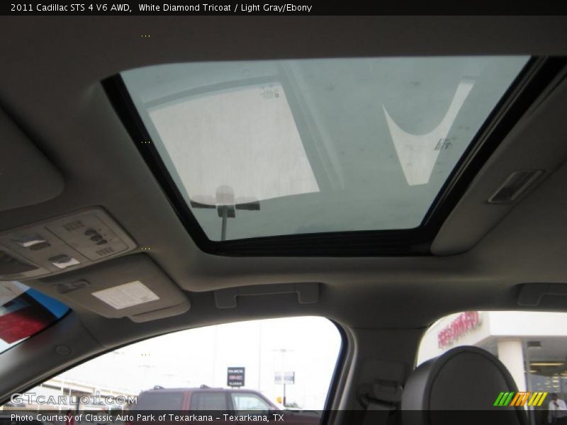 White Diamond Tricoat / Light Gray/Ebony 2011 Cadillac STS 4 V6 AWD