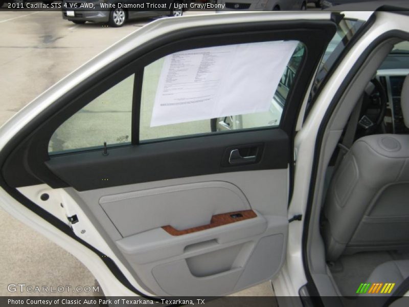 White Diamond Tricoat / Light Gray/Ebony 2011 Cadillac STS 4 V6 AWD