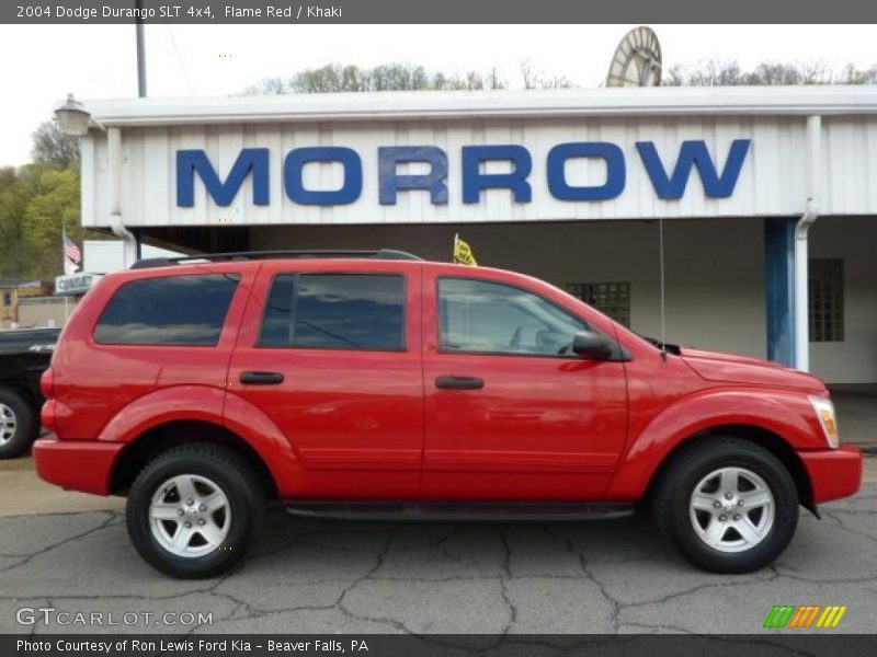 Flame Red / Khaki 2004 Dodge Durango SLT 4x4