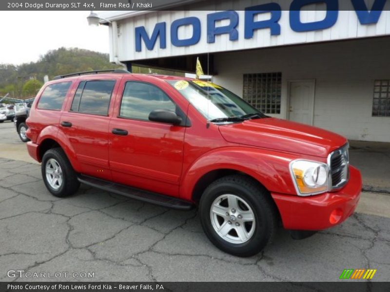 Flame Red / Khaki 2004 Dodge Durango SLT 4x4