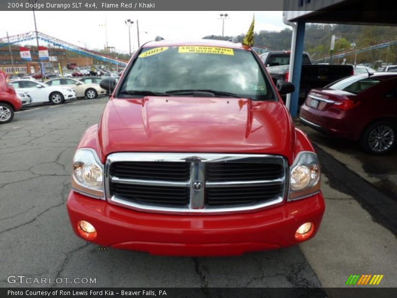 Flame Red / Khaki 2004 Dodge Durango SLT 4x4