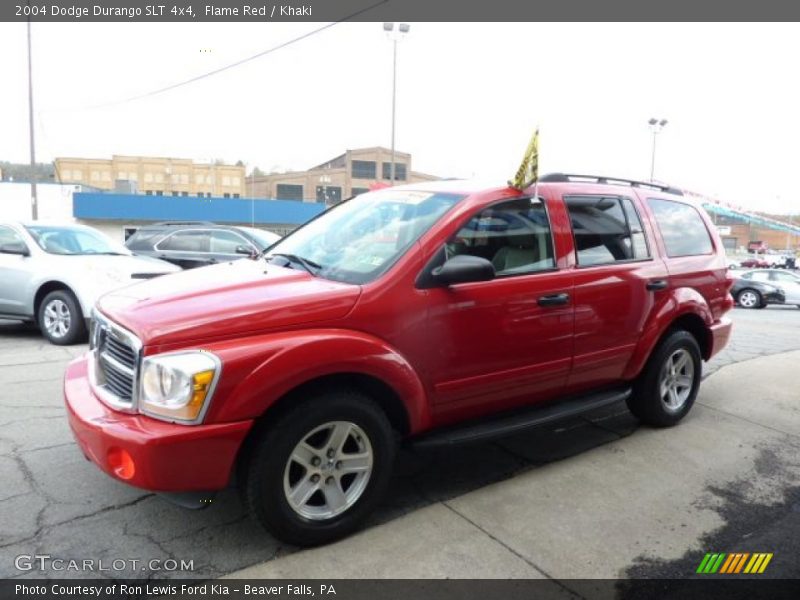 Flame Red / Khaki 2004 Dodge Durango SLT 4x4