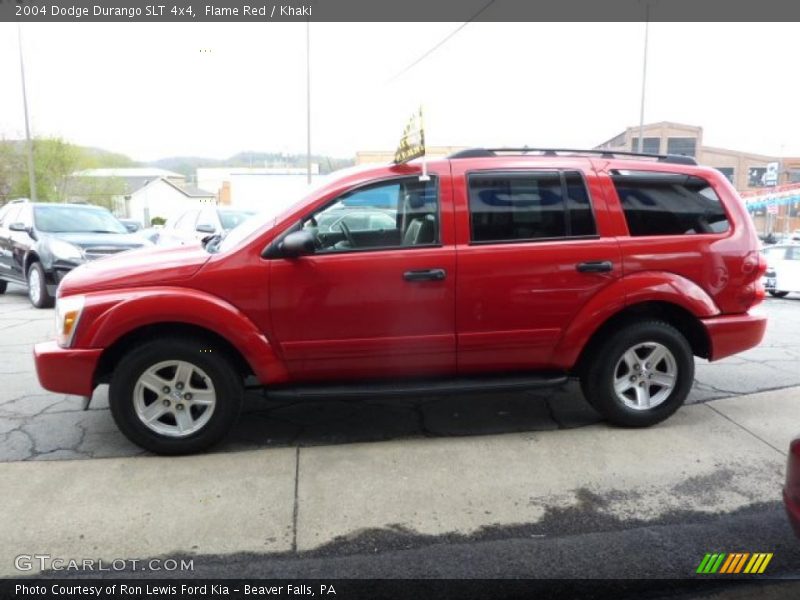 Flame Red / Khaki 2004 Dodge Durango SLT 4x4