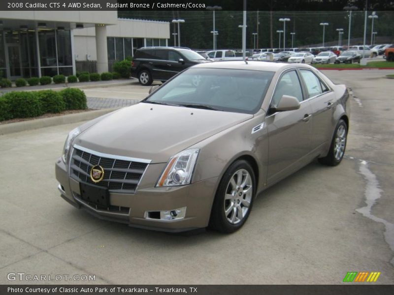 Radiant Bronze / Cashmere/Cocoa 2008 Cadillac CTS 4 AWD Sedan