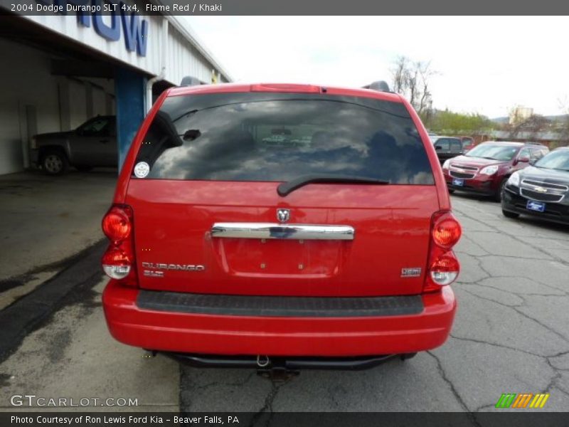 Flame Red / Khaki 2004 Dodge Durango SLT 4x4