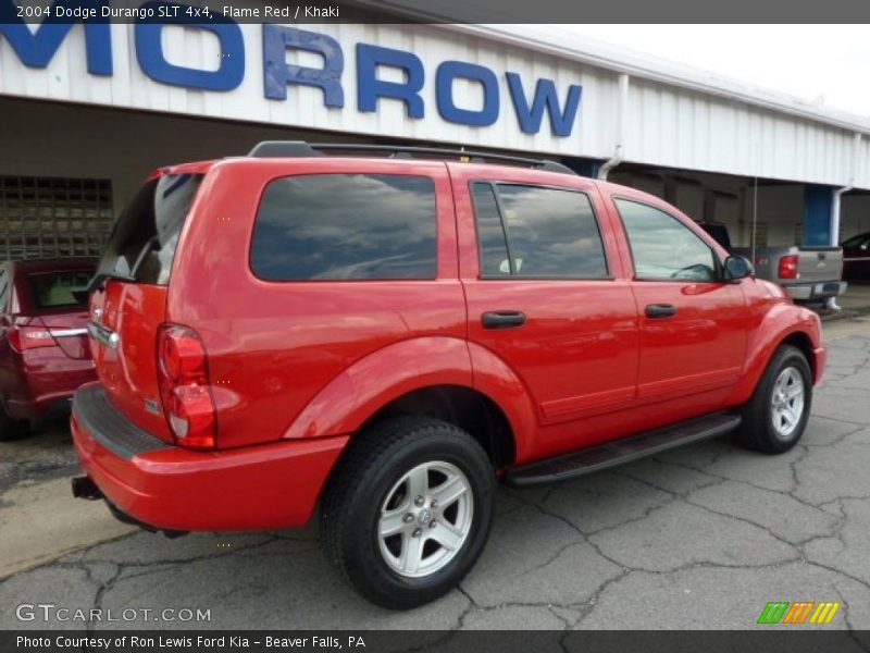 Flame Red / Khaki 2004 Dodge Durango SLT 4x4