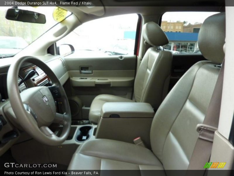 Flame Red / Khaki 2004 Dodge Durango SLT 4x4