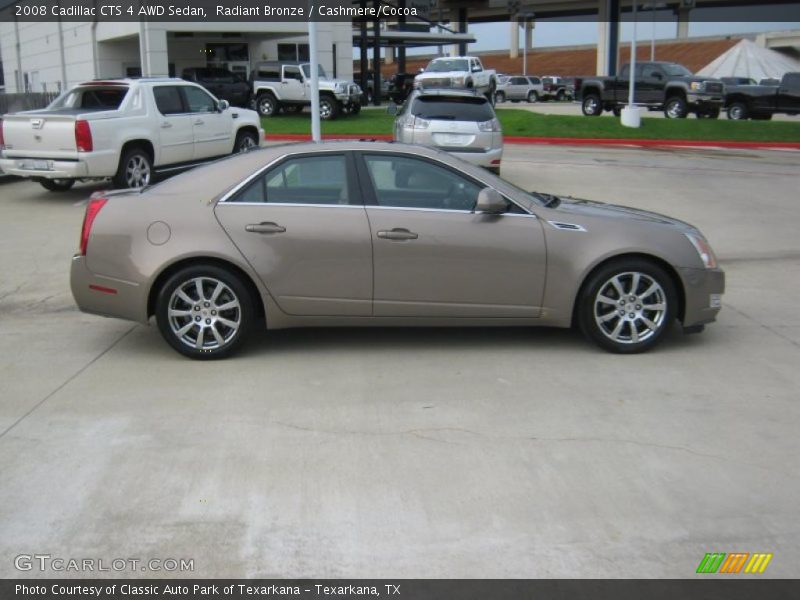 Radiant Bronze / Cashmere/Cocoa 2008 Cadillac CTS 4 AWD Sedan