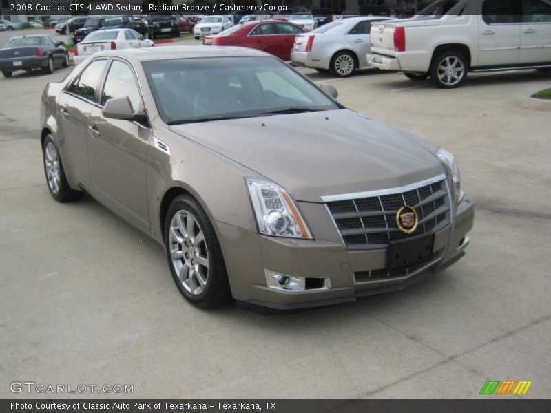 Radiant Bronze / Cashmere/Cocoa 2008 Cadillac CTS 4 AWD Sedan